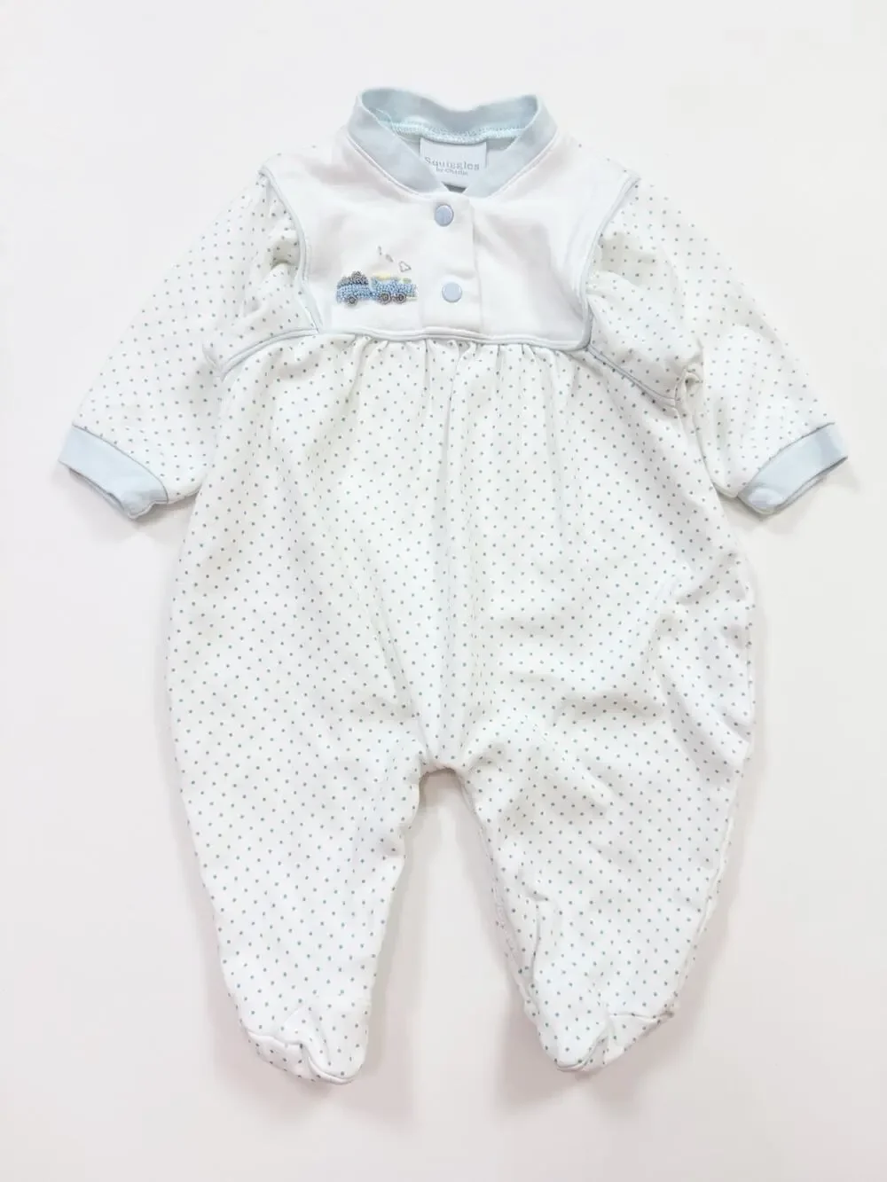 Squiggles Polka Dot Train Coverall
